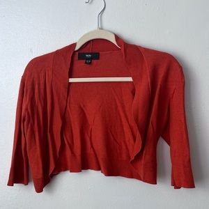 ⭐️ 3 for $10! ⭐️ Mossimo orange shrug, very gently worn.